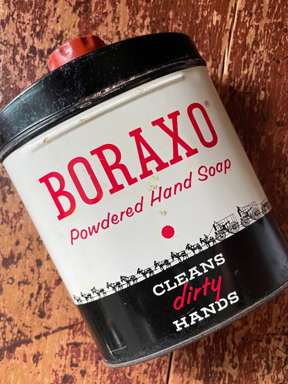 vintage Boraxo tin
